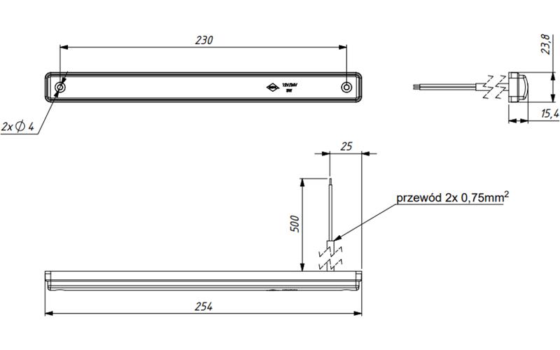 Innenleuchte (LED) Weiß 12 / 24V Universal