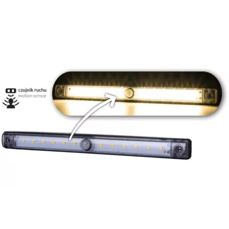 Interior Lighting Lamp With Motion Sensor (LED) White 12 / 24V Universal
