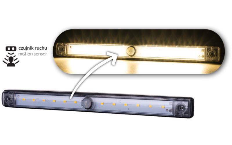 Luz de Iluminación Interior con Detector de Movimiento (LED) Blanca 12 / 24V Universal