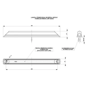 Lange Innenbeleuchtung (LED) Weiß 12 / 24V Universal