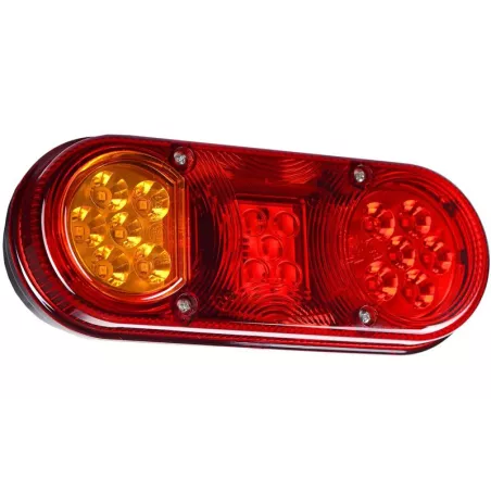 Rear Multifunction Light With Number Plate Lighting (LED) White - Orange - Red 12 / 24V Left