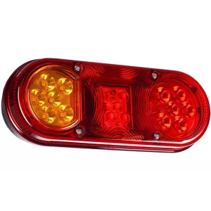 Multifunction Rear Light, Without Number Plate Lighting (LED) Orange - Red 12 / 24V Left
