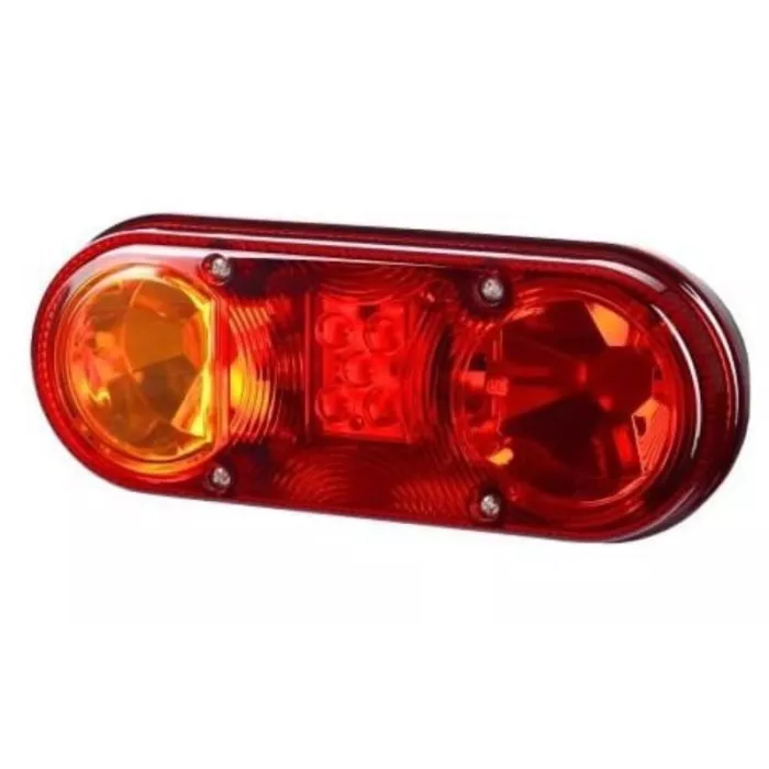 Multifunction Rear Light, Without Number Plate Lighting (LED) Orange - Red 12 / 24V Right