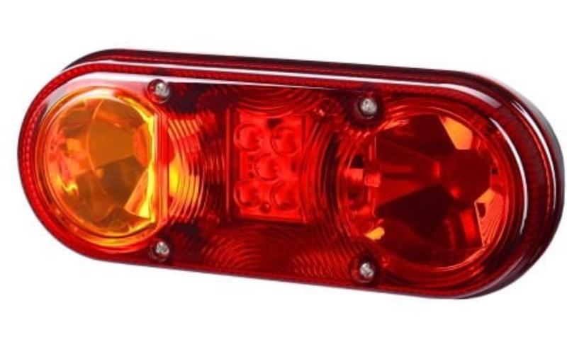 Feu Multifonction Arrière (LED) Orange - Rouge 12 / 24V Gauche