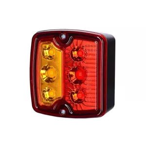 Multifunction Rear Lamp, Without Number Plate Lighting (LED) Orange - Red 12 / 24V Universal