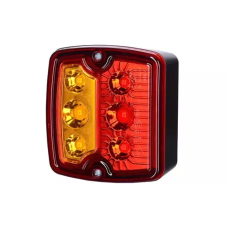 Kombinationsleuchte Hinten, Ohne Kennzeichenbeleuchtung (LED) Orange - Rot 12 / 24V Universal