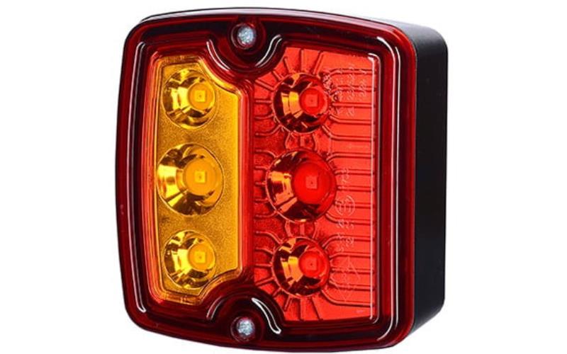 Luz Combinada Trasera, sin Iluminación de MatrÍcula (LED) Amarilla - Roja 12 / 24V Universal