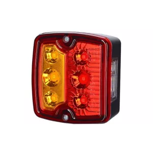 Rear Multifunction Light With Number Plate Lighting (LED) White - Orange - Red 12 / 24V Universal