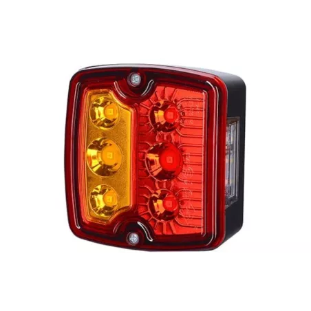 Luz Combinada Trasera, con Iluminación de MatrÍcula (LED) Blanca - Amarilla - Roja 12 / 24V Universal