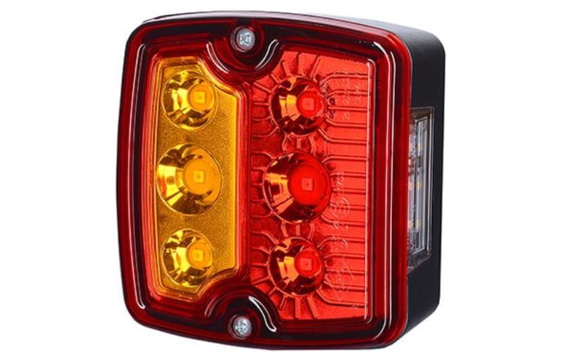 Rear Multifunction Light With Number Plate Lighting (LED) White - Orange - Red 12 / 24V Universal