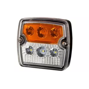 Multifunction Front Light, Narrow Base (LED) White - Orange 12 / 24V Universal