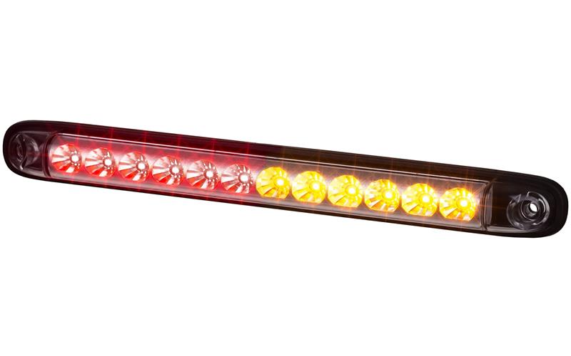 Multifunction Rear Lamp, Three Functions (LED) Orange - Red 12 / 24V Universal