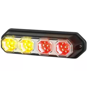 Multifunction Rear Lamp, Three Functions (LED) Orange - Red 12 / 24V Universal