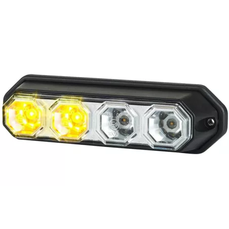 Integrierte Rückleuchte, 3-Funktions (LED) Orange - Rot 12 / 24V Universal