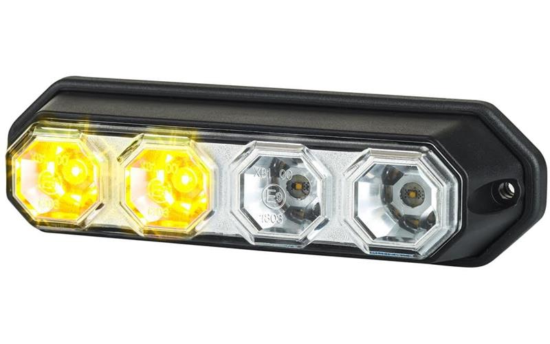 Feu Arrière Multifoncion, 3-fonctions (LED) Orange - Rouge 12 / 24V Universel