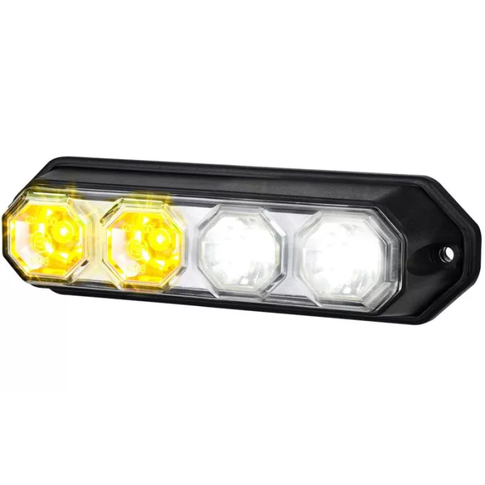 Feux Avant Multifonction, 2 Fonctions (LED) Blanc - Orange 12 / 24V Universel