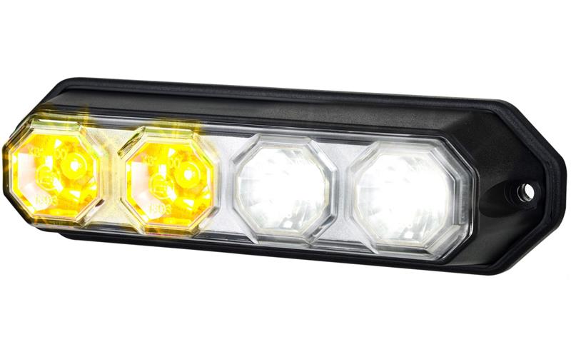 Luz Combinada Delantera, 2 Funciones (LED) Blanca - Amarilla 12 / 24V Universal