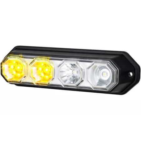 Luz Combinada Delantera, 2 Funciones (LED) Blanca - Amarilla 12 / 24V Universal