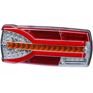 Multifunction Rear Lamp, 7-function, Number Plate Light Is Powered By A Separate Cable (LED) White - Orange - Red 12 / 24V Left
