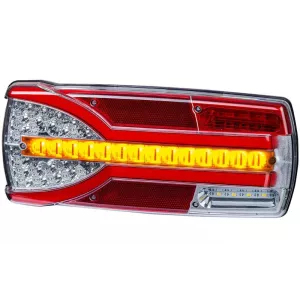 Feu Combiné 7-fonctions Avec Clignotant à Défilement / Dynamique (LED) Blanc - Orange - Rouge 12 / 24V Gauche