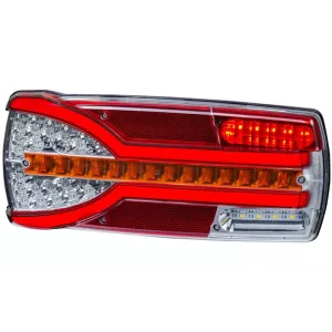 ЗАДНИЙ КОМБИНИРОВАННЫЙ ФОНАРЬ (LED) БЕЛЫЙ - ОРАНЖЕВЫЙ - КРАСНЫЙ 12 / 24V ЛЕВАЯ