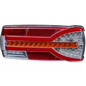 Multifunction Rear Lamp, 7-function, Number Plate Light Is Powered By A Separate Cable (LED) White - Orange - Red 12 / 24V Right