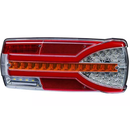 Multifunction Rear Lamp, 7-function, Number Plate Light Is Powered By A Separate Cable (LED) White - Orange - Red 12 / 24V Right