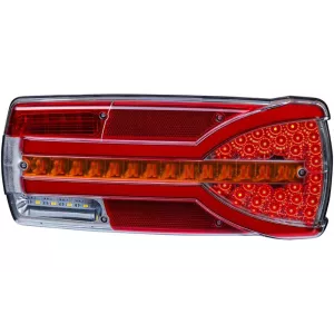 Multifunction Rear Lamp, 7-function, Number Plate Light Is Powered By A Separate Cable (LED) White - Orange - Red 12 / 24V Right