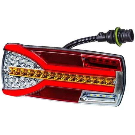 Rear Tail Lamp With 7-pin Connector And Dynamic Indicator (LED) 12 / 24V LH