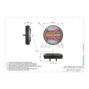 Integrierte Rückleuchte Mit Dynamische Rückblinkleuchte (LED) Weiß - Orange - Rot 12 / 24V Universal