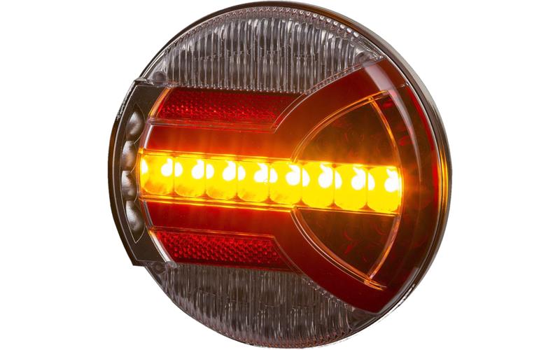 Multifunction Rear Lamp With A Dynamic Direction Indicator (LED) White - Orange - Red 12 / 24V Universal