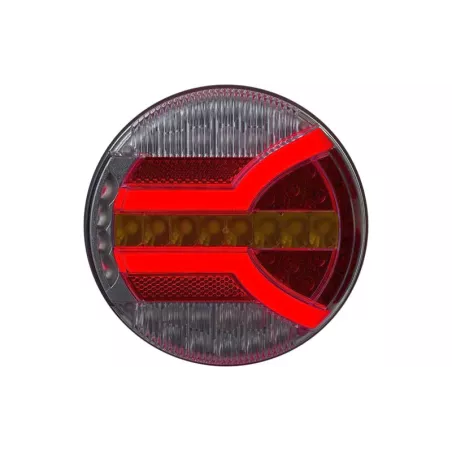 Lampa Zespolona Tylna 4-funkcyjna (LED) Biało - Pomarańczowo - Czerwony 12 / 24V Uniwersalna