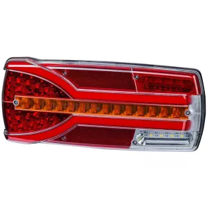 Multifunction Rear Lamp, 7-function, Number Plate Light Is Powered By A Separate Cable (LED) White - Orange - Red 12 / 24V Left