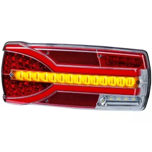 ЗАДНИЙ КОМБИНИРОВАННЫЙ ФОНАРЬ (LED) БЕЛЫЙ - ОРАНЖЕВЫЙ - КРАСНЫЙ 12 / 24V ЛЕВАЯ