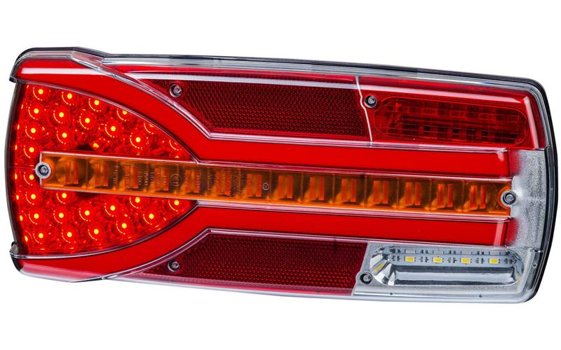 Integrierte Rückleuchte (LED) Weiß - Orange - Rot 12 / 24V Gauche