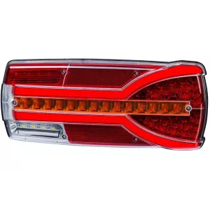 Multifunction Rear Lamp, 7-function, Number Plate Light Is Powered By A Separate Cable (LED) White - Orange - Red 12 / 24V Right