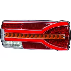 ЗАДНИЙ КОМБИНИРОВАННЫЙ ФОНАРЬ (LED) БЕЛЫЙ - ОРАНЖЕВЫЙ - КРАСНЫЙ 12 / 24V ПРАВАЯ