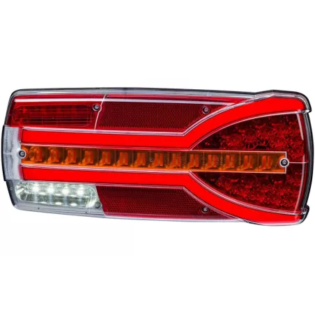 ЗАДНИЙ КОМБИНИРОВАННЫЙ ФОНАРЬ (LED) БЕЛЫЙ - ОРАНЖЕВЫЙ - КРАСНЫЙ 12 / 24V ПРАВАЯ
