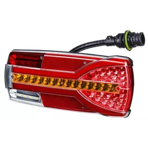 HECKRÜCKLEUCHTE MIT DYNAMISCHEM BLINKER (LED) WEIß - ORANGE - ROT 12/24V RECHTS