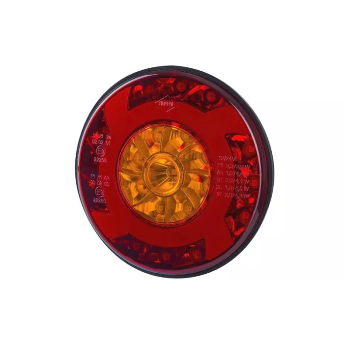 ЗАДНИЙ КОМБИНИРОВАННЫЙ ФОНАРЬ (LED) ОРАНЖЕВЫЙ - КРАСНЫЙ 12 / 24V УНИВЕРСАЛЬНАЯ