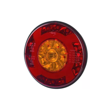 ЗАДНИЙ КОМБИНИРОВАННЫЙ ФОНАРЬ (LED) ОРАНЖЕВЫЙ - КРАСНЫЙ 12 / 24V УНИВЕРСАЛЬНАЯ