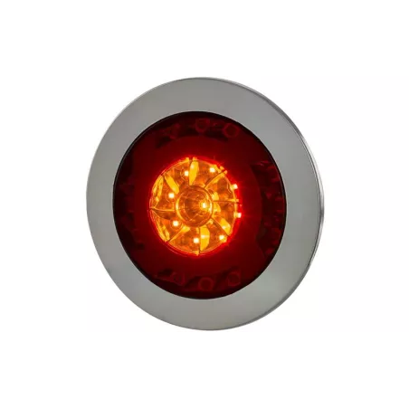 ЗАДНИЙ КОМБИНИРОВАННЫЙ ФОНАРЬ (LED) ОРАНЖЕВЫЙ - КРАСНЫЙ 12 / 24V УНИВЕРСАЛЬНАЯ