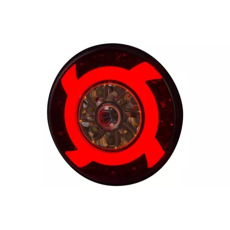 Feu Multifonction Arrière (LED) Blanc - Rouge 12 / 24V Universel