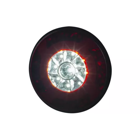 Lampa Zespolona Tylna 5-funkcyjna (LED) Biało - Czaerwony 12 / 24V Uniwersalna