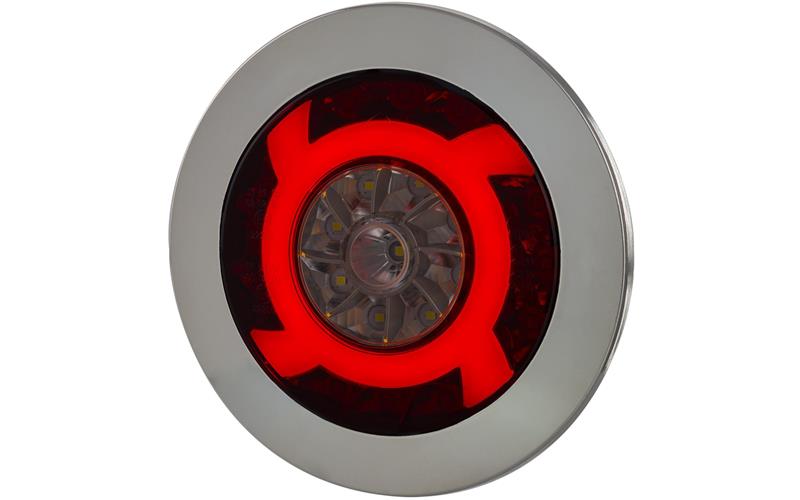 Multifunction Rear Lamp (LED) White - Red 12 / 24V Universal