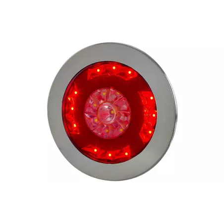 ЗАДНИЙ КОМБИНИРОВАННЫЙ ФОНАРЬ (LED) БЕЛЫЙ - КРАСНЫЙ 12 / 24V УНИВЕРСАЛЬНАЯ