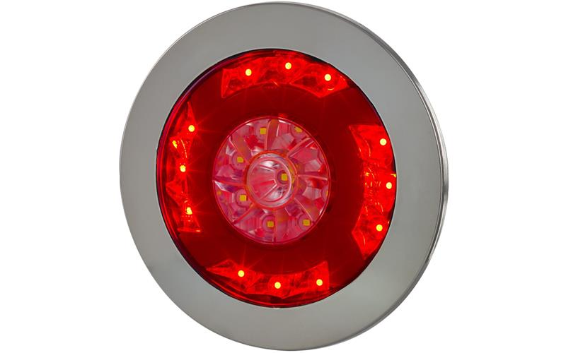 Integrierte Rückleuchte (LED) Weiß - Rot 12 / 24V Universal