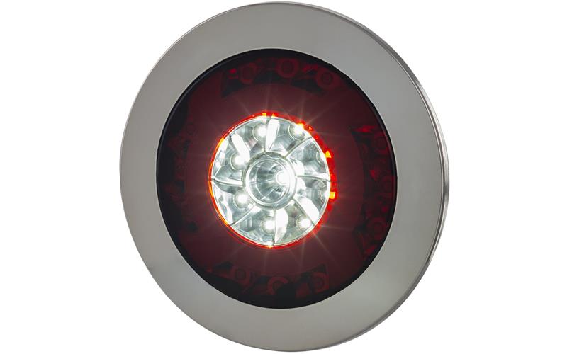Integrierte Rückleuchte (LED) Weiß - Rot 12 / 24V Universal