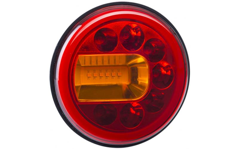 Integrierte Rückleuchte (LED) Orange - Rot 12 / 24V Gauche