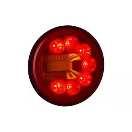 Lampa Zespolona Tylna 3-funkcyjna (LED) Pomarańczowo - Czerwony 12 / 24V Lewa